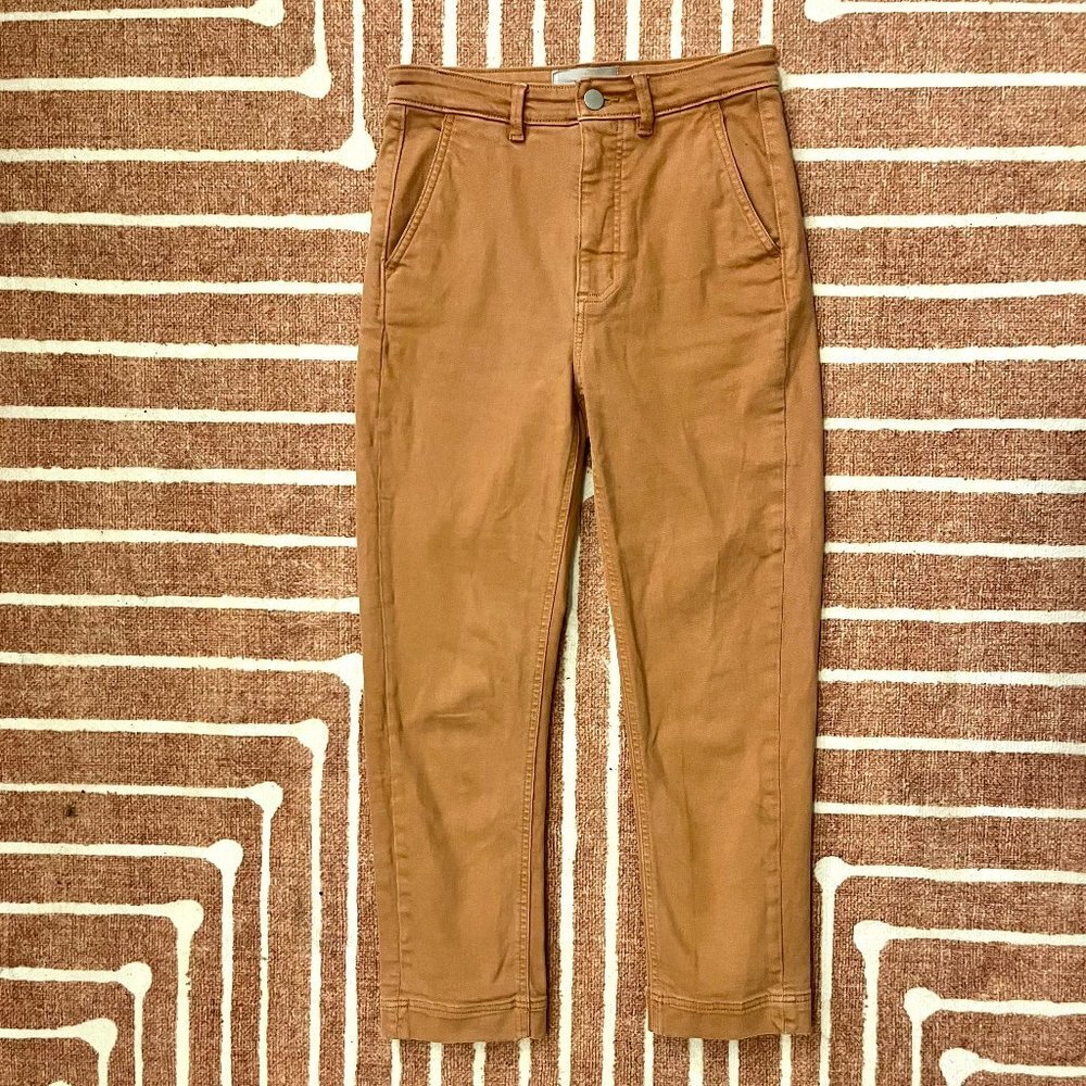 Everlane The Slim-Leg Crop in Tawny Brown, Size 2 - Picture 8 of 9